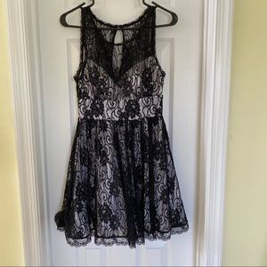 Black and White Lace Dress